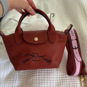Longchamp Le Pliage Xtra XS Handbag crossbody mahogony